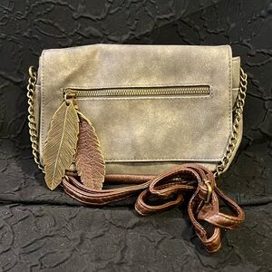 Grey/Brown Crown Vintage Crossbody